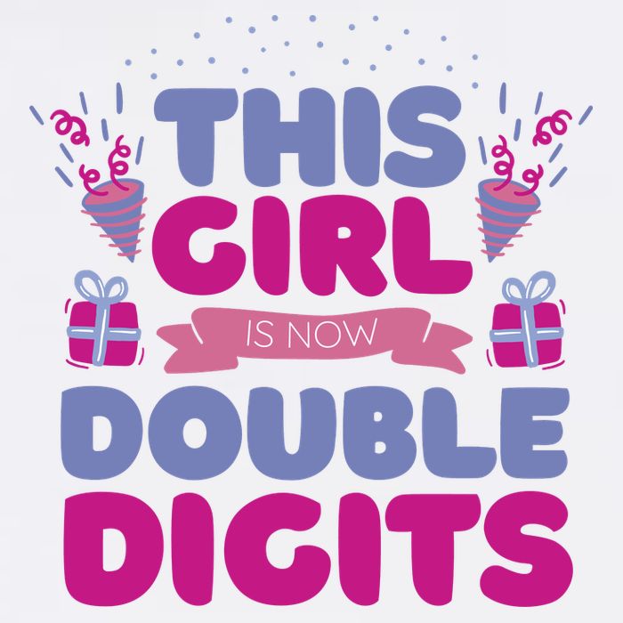 This Girl Is Now Double Digits 10th Birthday Gift Tall T-Shirt