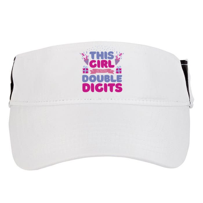 This Girl Is Now Double Digits 10th Birthday Gift Adult Drive Performance Visor