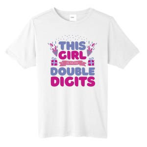 This Girl Is Now Double Digits 10th Birthday Gift Tall Fusion ChromaSoft Performance T-Shirt