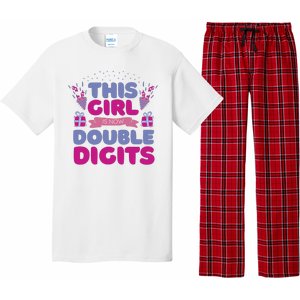 This Girl Is Now Double Digits 10th Birthday Gift Pajama Set