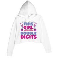 This Girl Is Now Double Digits 10th Birthday Gift Crop Fleece Hoodie