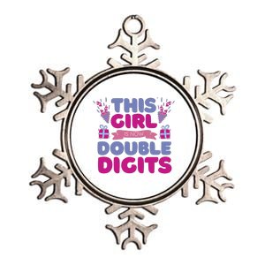 This Girl Is Now Double Digits 10th Birthday Gift Metallic Star Ornament