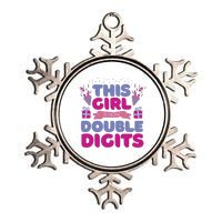 This Girl Is Now Double Digits 10th Birthday Gift Metallic Star Ornament