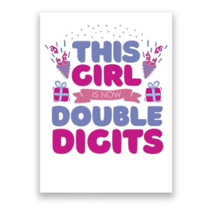 This Girl Is Now Double Digits 10th Birthday Gift Poster