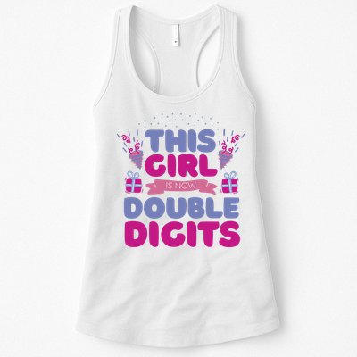 This Girl Is Now Double Digits 10th Birthday Gift Womens Tank Top