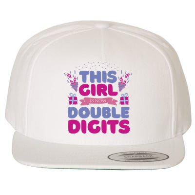 This Girl Is Now Double Digits 10th Birthday Gift Wool Snapback Cap