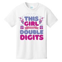 This Girl Is Now Double Digits 10th Birthday Gift Kids T-Shirt