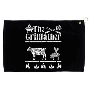 The Grillfather Id Smoke That Bbq Funny Funny Gift Grommeted Golf Towel