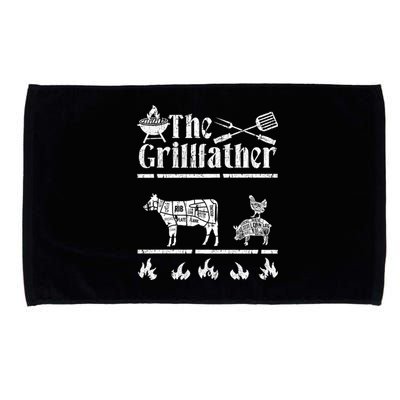 The Grillfather Id Smoke That Bbq Funny Funny Gift Microfiber Hand Towel