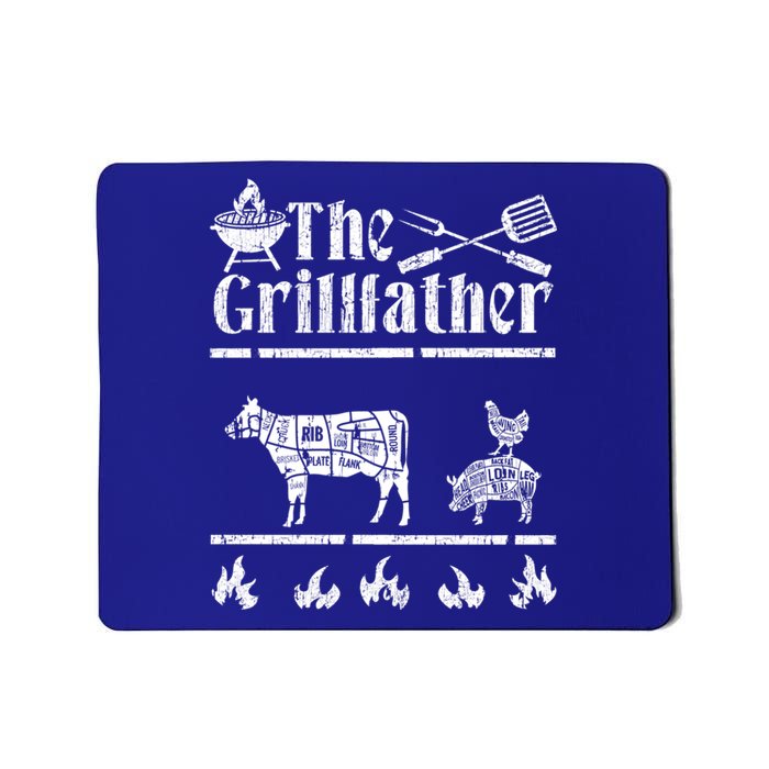 The Grillfather Id Smoke That Bbq Funny Funny Gift Mousepad