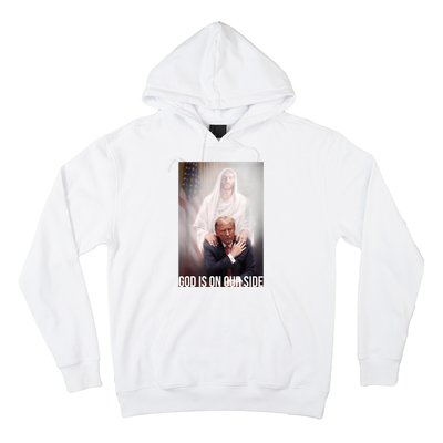 Trump God Is On Our Side Jesus Hoodie