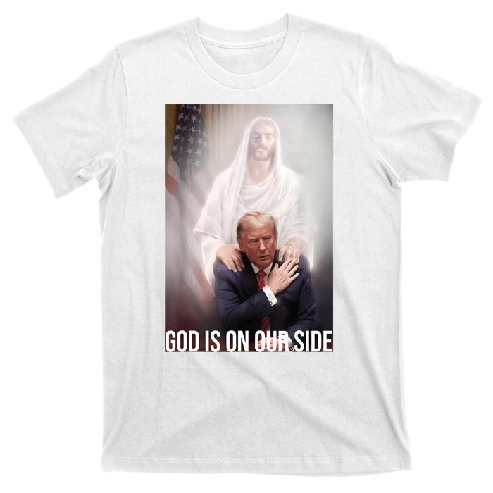 Trump God Is On Our Side Jesus T-Shirt