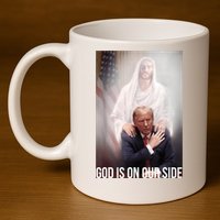 Trump God Is On Our Side Jesus 11oz C Handle Ceramic Mug