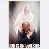 Trump God Is On Our Side Jesus 11oz C Handle Ceramic Mug