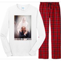 Trump God Is On Our Side Jesus Long Sleeve Pajama Set