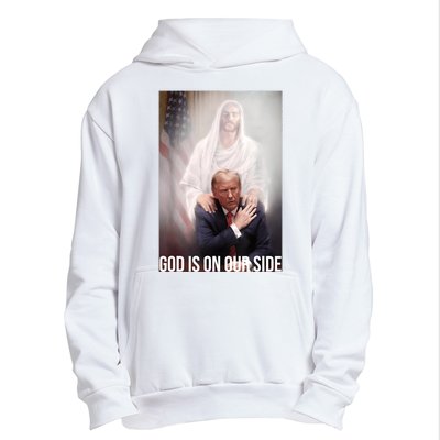 Trump God Is On Our Side Jesus Urban Pullover Hoodie