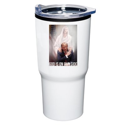Trump God Is On Our Side Jesus Tumbler