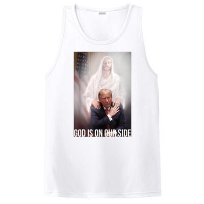 Trump God Is On Our Side Jesus PosiCharge Competitor Tank