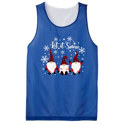 Three Gnomes In Red Letitsnow Gnome Christmas Funny Gift Mesh Reversible Basketball Jersey Tank