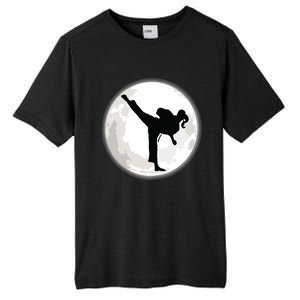 Taekwondo Girl In The Moon Tee Tall Fusion ChromaSoft Performance T-Shirt