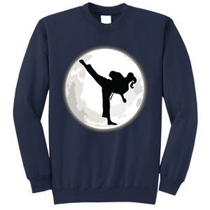 Taekwondo Girl In The Moon Tee Sweatshirt