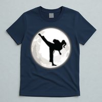 Taekwondo Girl In The Moon Tee T-Shirt