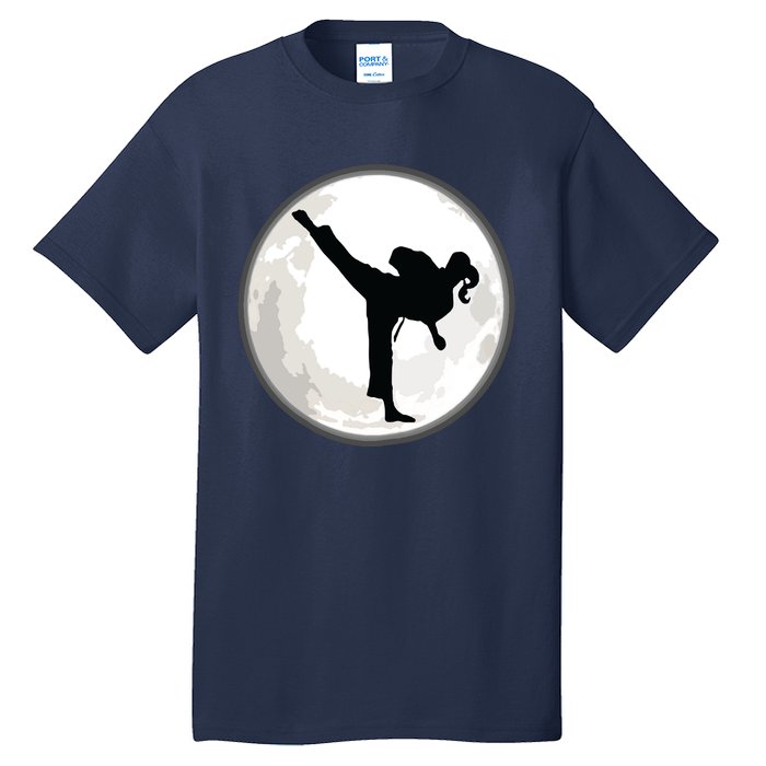 Taekwondo Girl In The Moon Tee Tall T-Shirt