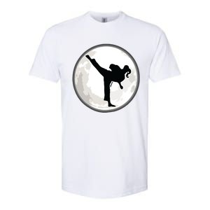 Taekwondo Girl In The Moon Tee Softstyle CVC T-Shirt