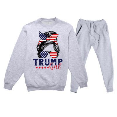 Trump Girl IM Voting Convicted Felon 2024 Vote Trump 45 47 Premium Crewneck Sweatsuit Set