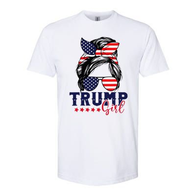 Trump Girl IM Voting Convicted Felon 2024 Vote Trump 45 47 Softstyle CVC T-Shirt