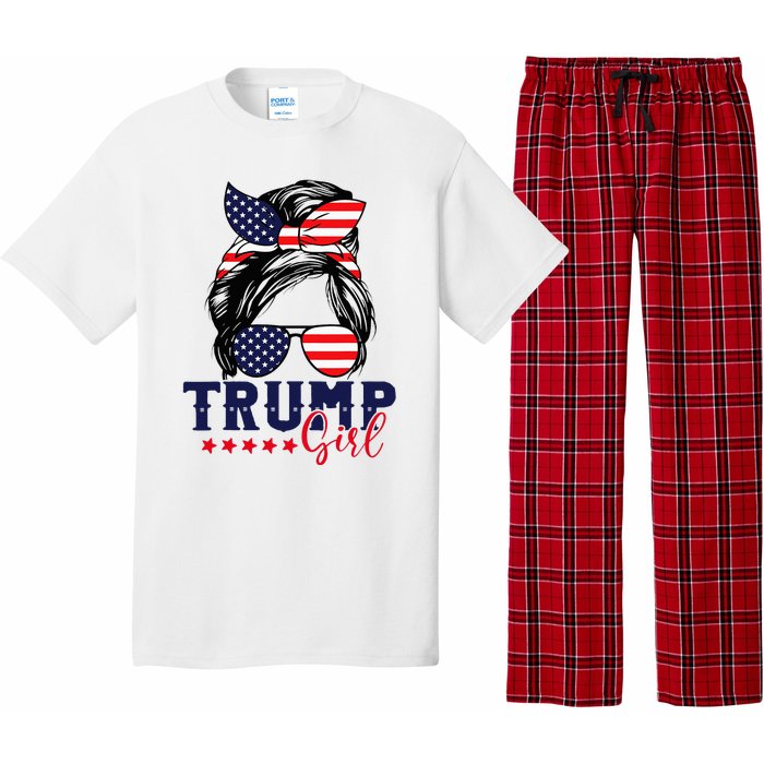 Trump Girl IM Voting Convicted Felon 2024 Vote Trump 45 47 Pajama Set