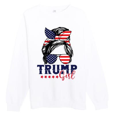 Trump Girl IM Voting Convicted Felon 2024 Vote Trump 45 47 Premium Crewneck Sweatshirt