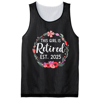 This Girls Is Retired 2025 Floral For Women Retirement Mesh Reversible Basketball Jersey Tank