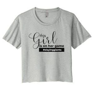 This Girl Is On Her Game Women's Crop Top Tee