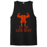 Thanksgiving Gym It's Leg Day Turkey PosiCharge Competitor Tank