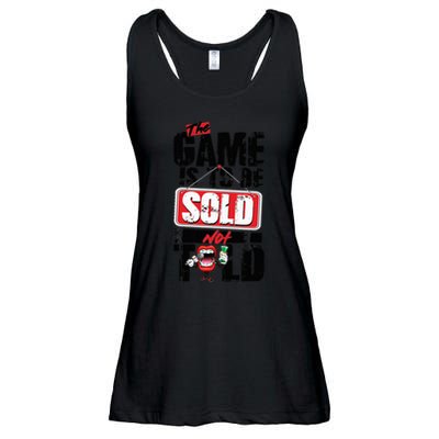 The Game Is To Be Sold Not Told Ladies Essential Flowy Tank