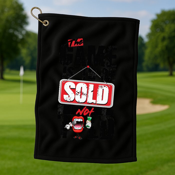 The Game Is To Be Sold Not Told Golf Towel