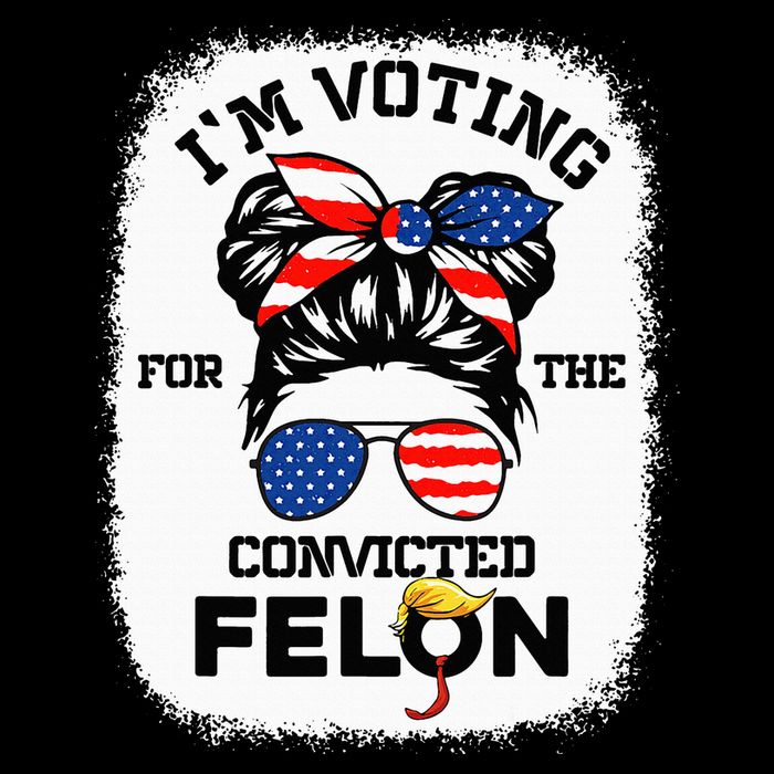 Trump Girl IM Voting Convicted Felon 2024 Vote Trump 45 47 Tie-Dye Long Sleeve Shirt