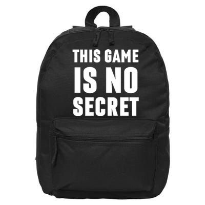 This Game Is No Secret Basketball Lovers 16 in Basic Backpack