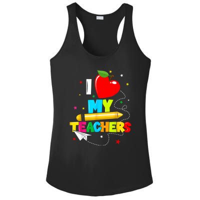 Teens Graduation I Heart My Teachers I Love My Teachers Ladies PosiCharge Competitor Racerback Tank