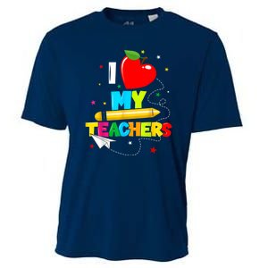 Teens Graduation I Heart My Teachers I Love My Teachers Cooling Performance Crew T-Shirt