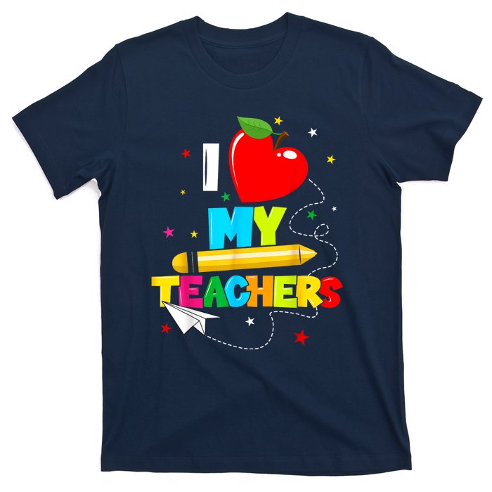 Teens Graduation I Heart My Teachers I Love My Teachers T-Shirt