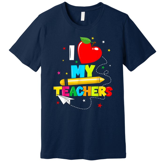 Teens Graduation I Heart My Teachers I Love My Teachers Premium T-Shirt