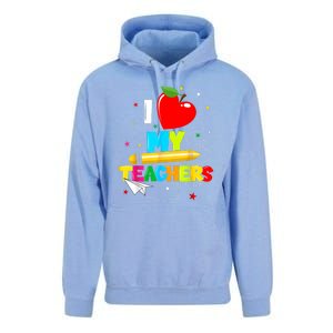 Teens Graduation I Heart My Teachers I Love My Teachers Unisex Surf Hoodie