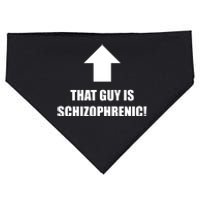 That Guy Is Schizophrenic USA-Made Doggie Bandana