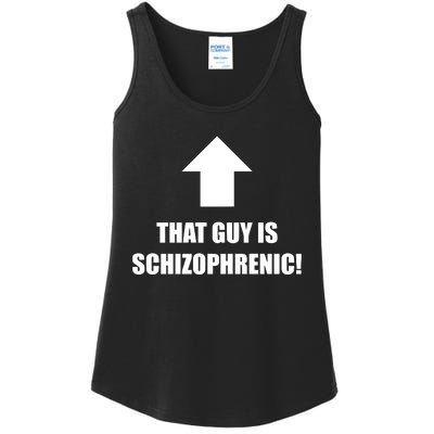 That Guy Is Schizophrenic Ladies Essential Tank