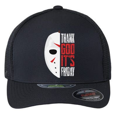 Thank God Its Friday Halloween Horror Scary Movies Flexfit Unipanel Trucker Cap