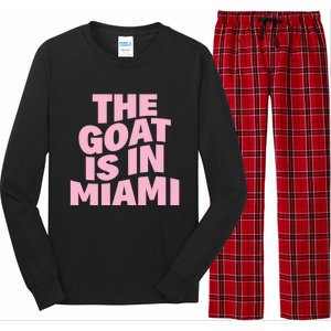 The Goat Is In Miami Funny Long Sleeve Pajama Set