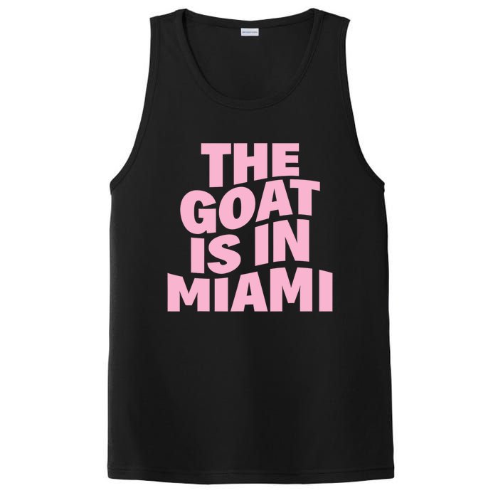 The Goat Is In Miami Funny PosiCharge Competitor Tank