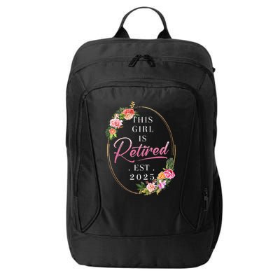 This Girl Is Retired Est 2025 Retirement Women Mom Grandma City Backpack